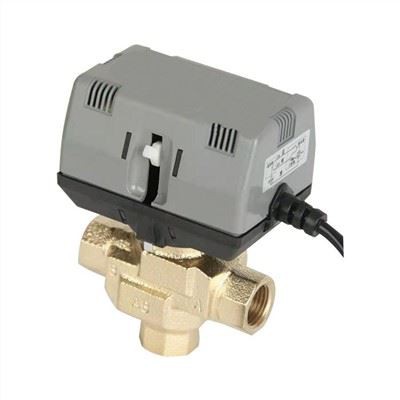 Tonhe 3way 24V 12V DC Three Wires One Control 3/4" DN20 Brass Electric Valve Motorized Ball Valve