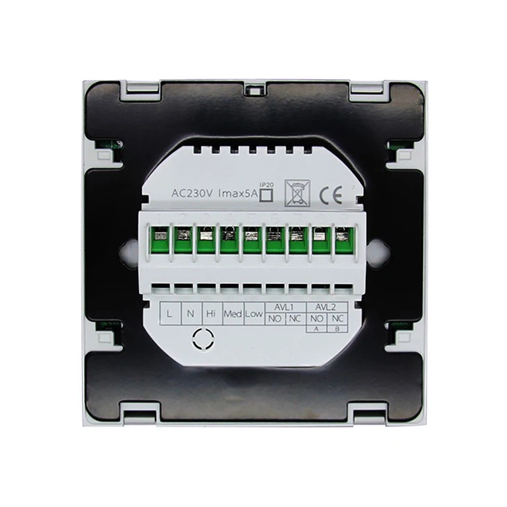 White/Blue Backlight Fan Coil Thermostat TDS23-AC