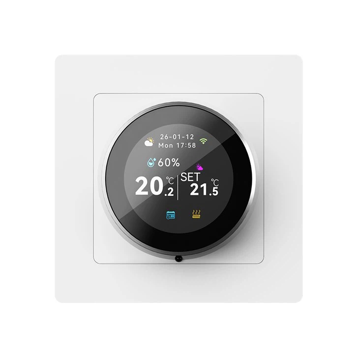 Round TFT Color Screen WiFi Floor Heat Thermostat TCC31